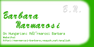 barbara marmarosi business card